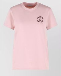 Moncler - Logo Patch Crewneck T-Shirt - Lyst