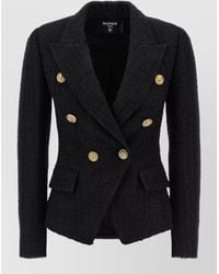 Balmain - Tweed Blazer - Lyst