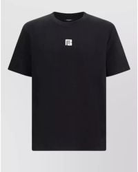 Balmain - Embroidered Logo Cotton T-Shirt - Lyst