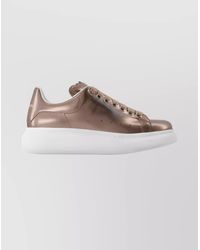 McQueen - Leather Oversized Low-Top Sneakers - Lyst