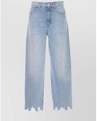 Pinko - Denim Wide-Leg Jeans - Lyst