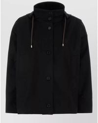 Loewe - Gabardine Hooded Jacket Long Sleeve Drawstring - Lyst