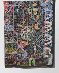 Faliero Sarti - Cashmere Modal Graphic Logo Print Scarf - Lyst