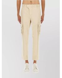 Balmain - Cotton Cropped Straight-Leg Cargo Trousers - Lyst
