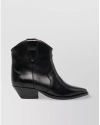 Isabel Marant - Leather Dewina Ankle Cowboy Boots - Lyst