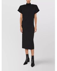 Max Mara - High Neck Midi Dress - Lyst