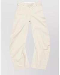 Acne Studios - Wide Leg Pants Belt Loops Side Pockets - Lyst