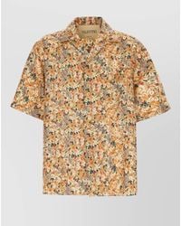 Valentino Garavani - Silk Shirt Floral Print Short Sleeves - Lyst