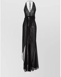 Louisa Ballou - Silk Midi Dress - Lyst