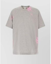 Comme des Garçons - Graphic Print Oversize Cotton T-Shirt - Lyst