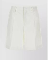 Valentino Garavani - Bermuda Shorts With Wide Leg Cut And High-Waisted Design - Lyst