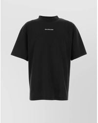 Balenciaga - Crew Neck Short Sleeves Cotton T-Shirt - Lyst