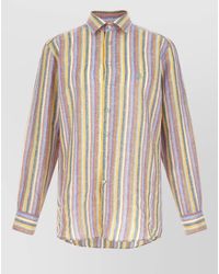 Etro - Striped Linen Regular-Fit Shirt - Lyst