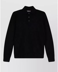 Brunello Cucinelli - Cashmere Silk Polo Sweater Long Sleeves - Lyst