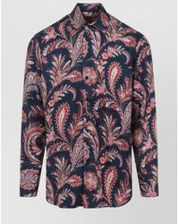 Etro - Paisley Print Silk Shirt With Long Sleeves - Lyst