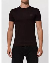 Dolce & Gabbana - Cotton Slim-Fit Logo-Patch Crew-Neck T-Shirt - Lyst