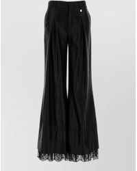 GIUSEPPE DI MORABITO - Satin Wide-Leg Trousers - Lyst