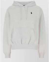 Polo Ralph Lauren - Cotton Blend Hooded Sweatshirt Long Sleeves - Lyst