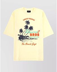 DSquared² - Loose-Fit Summer Vintage Cotton T-Shirt - Lyst