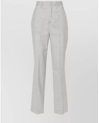 P.A.R.O.S.H. - Virgin Wool High-Rise Straight-Leg Tailored Trousers - Lyst