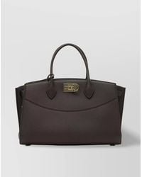 Ferragamo - The Studio Soft Leather Shoulder Bag - Lyst