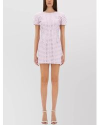 Sportmax - Crystal-Embellished Fitted Mini Dress - Lyst
