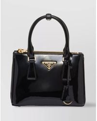 Prada - Galleria Mini Patent Leather Shoulder Bag - Lyst