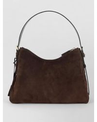 Prada - Shoulder Bag Suede Finish Top Handle - Lyst