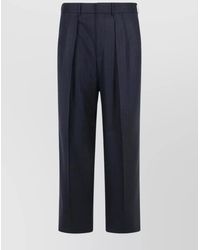 Tom Ford - Tailored Pinstripe Cropped Double Pleat Trousers - Lyst