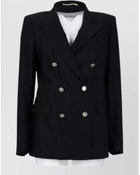 Tagliatore - Double Breasted Jacket Notch Lapels Buttons - Lyst