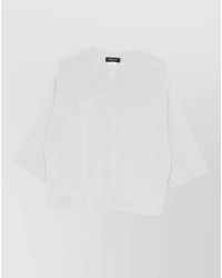 Fabiana Filippi - Wool Silk Cashmere Crew Neck Knitted Jumper - Lyst
