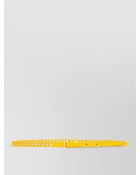 Prada - Skinny Eyelet Belt Featuring Tone Hardware - Lyst