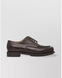 Paraboot - Leather Brogue Lace-Up Shoes - Lyst