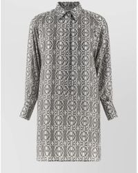 Max Mara - Silk Knee-Length Dress - Lyst