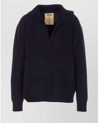Uma Wang - Alpaca-Blend V-Neck Oversized Jumper - Lyst