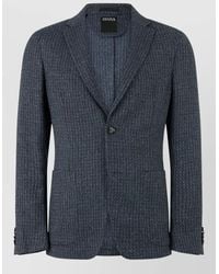 ZEGNA - Cashmere Silk Linen Single-Breasted Slim-Fit Suit Jacket - Lyst