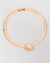 Self-Portrait - Crystal-Embellished Knot Bracelet - Lyst