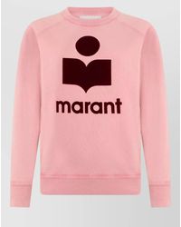 Isabel Marant - Cotton Blend Logo Crew Neck Sweatshirt - Lyst