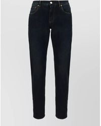 Dolce & Gabbana - Denim Jeans Belt Loops Contrast Stitching - Lyst