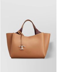 Tod's - T Timeless Mini Leather Shoulder Bag - Lyst