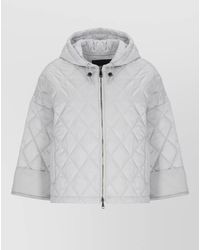 Fabiana Filippi - Quilted Hooded Jacket Light Point Sleeves - Lyst
