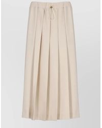 Fabiana Filippi - Pleated Midi Skirt Knee Length Style - Lyst