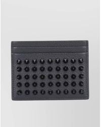 Christian Louboutin - Textured Pebbled Studded Wallets - Lyst
