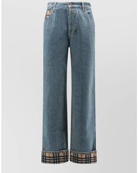 Burberry - Denim Mid-Rise Straight-Leg Jeans - Lyst