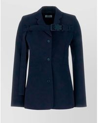 Off-White c/o Virgil Abloh - Wool Belted Single-Breasted Blazer - Lyst