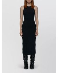 The Attico - Corset Midi Dress Crew Neck Sleeveless - Lyst