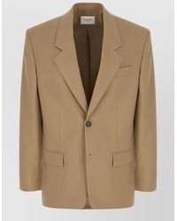 Saint Laurent - Wool Blend Single Breasted Tailored Jacket - Lyst