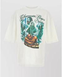 Willy Chavarria - Oversize Prayer Services Cotton Graphic T Shirt - Lyst