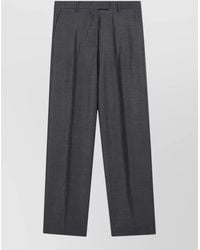 Miu Miu - Tailored Trousers Front Pleats Straight Leg - Lyst