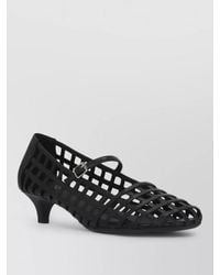 Ash - Cutout Leather Ankle Strap Pumps - Lyst